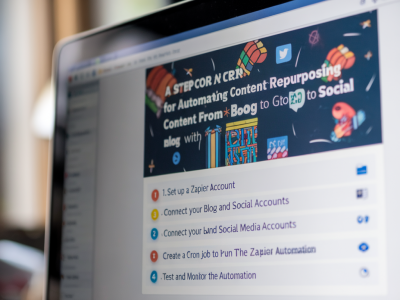 A step-by-step cron job for automating content repurposing from blog to social with Zapier