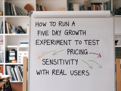 How to run a five-day growth experiment to test pricing sensitivity with real users