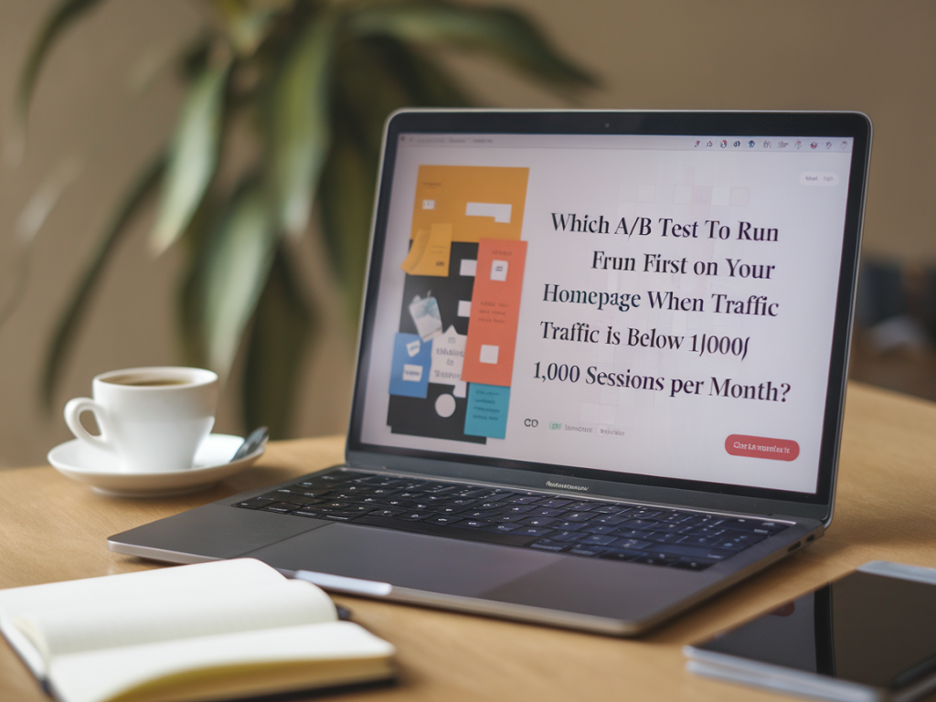 Which A/B test to run first on your homepage when traffic is below 1,000 sessions per month